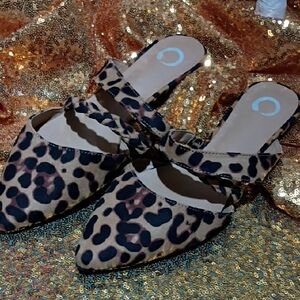 Journee Collection Leopard Print Mules